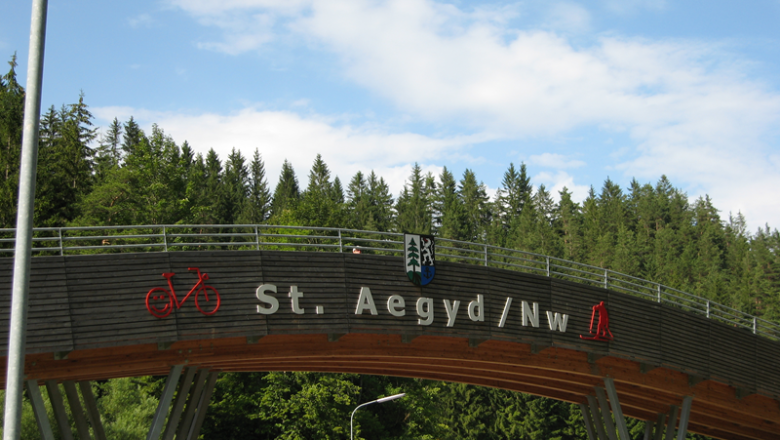 St. Aegyd am Neuwalde, bicycle bridge, © Tourismus St. Aegyd St. Aegyd am Neuwalde, bicycle bridge, © Tourismus St. Aegyd