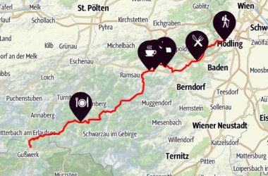 Map Vienna Pilgrimage Trail, © outdooractive.com