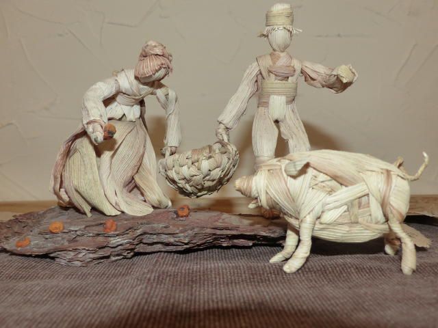 Kreativstube Annaberg, corn straw figures