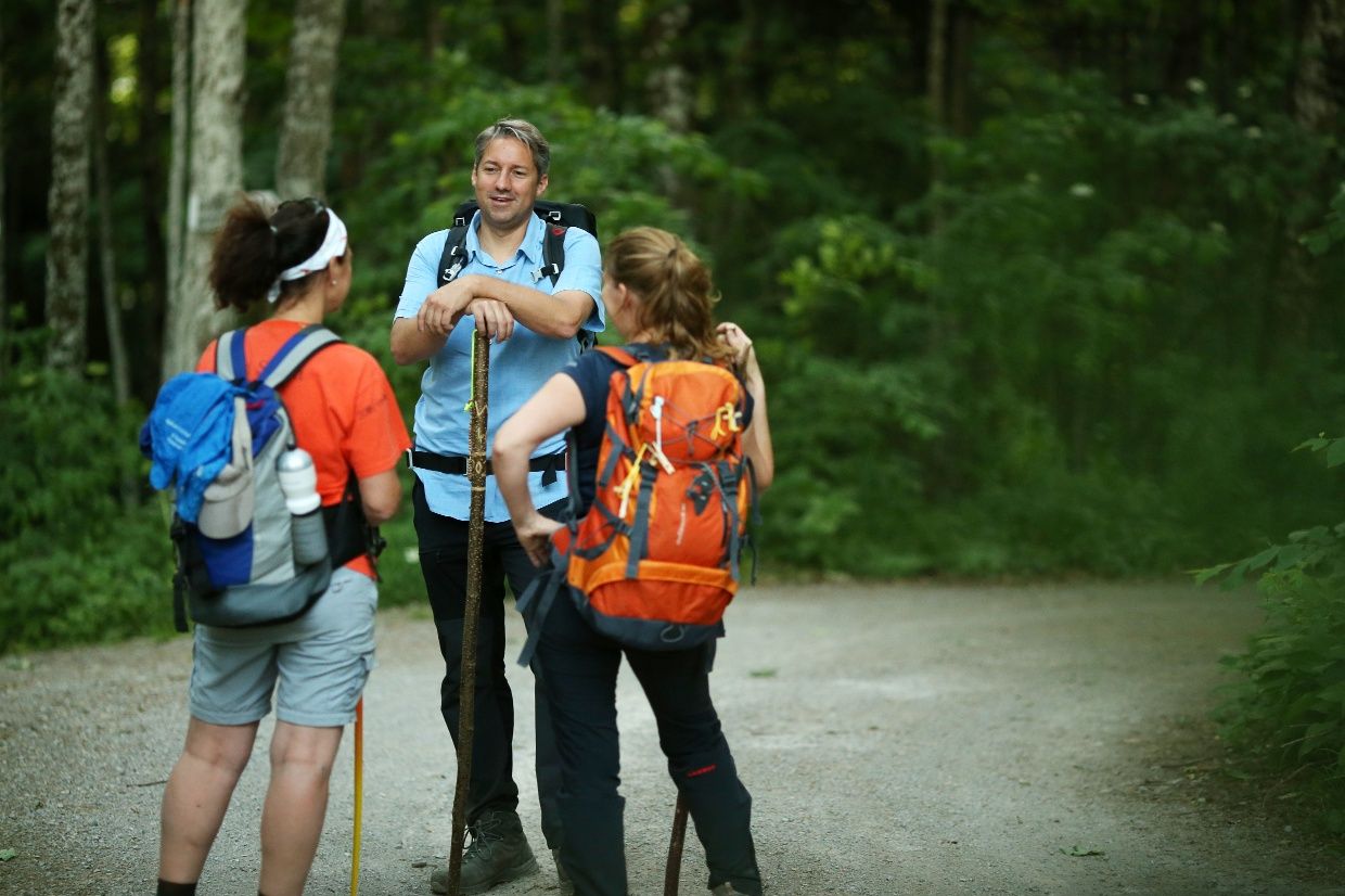 Pilgrims along the way