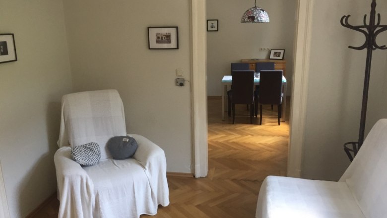 Cozy armchair in the former railroad attendant's apartment, © M. Schorn