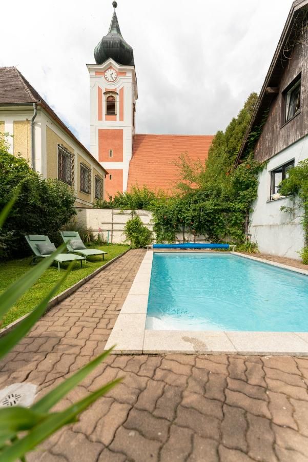 Swimming pool in the garden