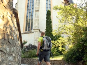 Pilgrims in Hainfeld, &copy; Mostviertel - Via Sacra