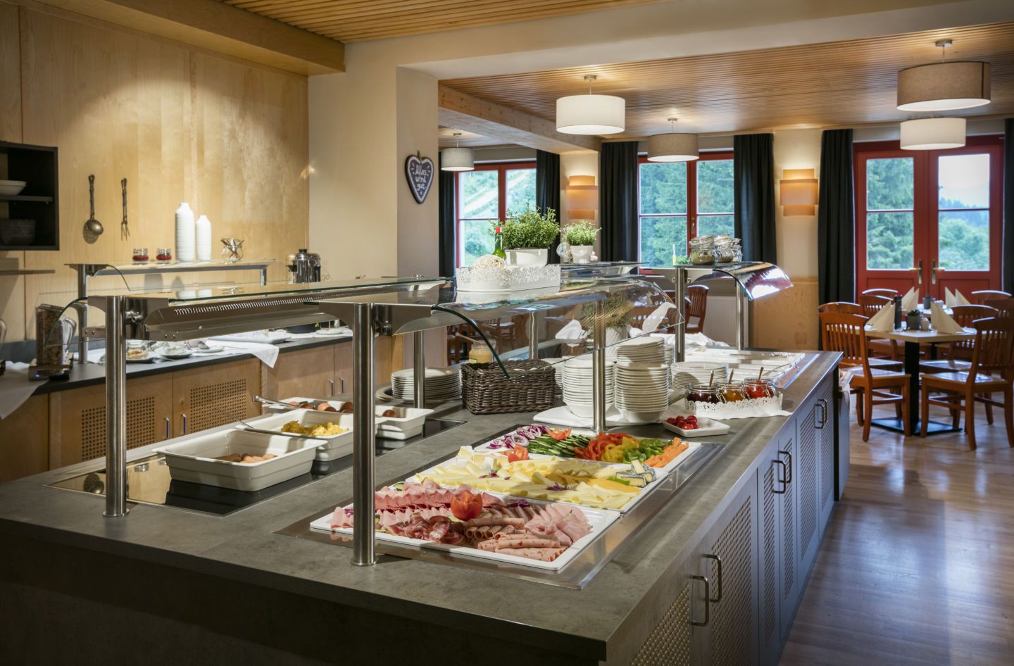 Buffet at the JUFA Hotel am Sigmundsberg
